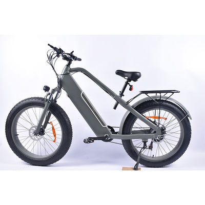 26in Fat Tire Electric Hunting Bike 1000w Alloy Frame With KMC Chain