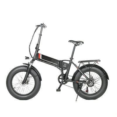 20&quot;Aluminum Alloy Folding Fat Frame 7 Speed Fat Tire Electric Bicycle Fat Ebike Electric City Bike