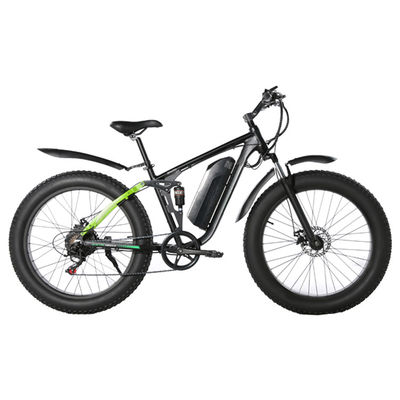 20MPH Fat Tyre Electric Mountain Bike 7Speed Geared Discbraked