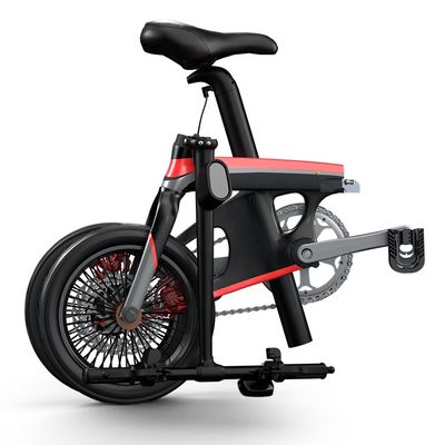 14 Lightweight Electric Folding Bike , 220V Carbon Fiber Folding Electric Bike