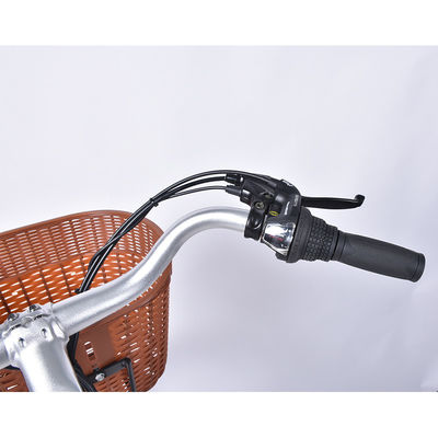 12.5Ah Lightweight Ladies Electric Bike 6geared 25km/H With Basket