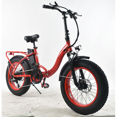 30KG Fat Tire Electric Folding Bike With 8A Lithium Battery Shimano Geared