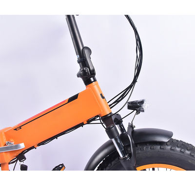 500w Fat Tire Electric Folding Bike With KMC Chain 34KG Gross Weight