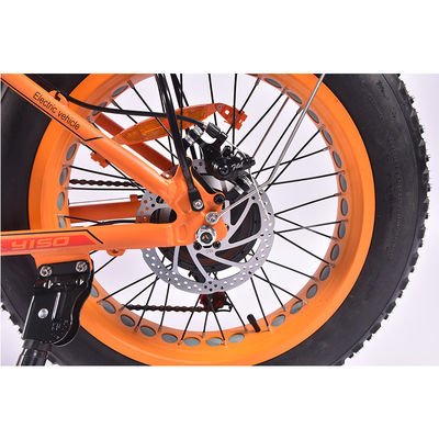 30KG Net Wight Folding 20 Inch Electric Bike , 25km/H Fat Tire Folding Bikes