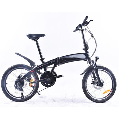 20 Inch Ultra Light Electric Folding Bike 0.25KW With Bafang Mid Drive Motor