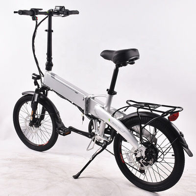 500W 20 Folding E Bike , Light Foldable Ebike With 10Ah Detachable Battery