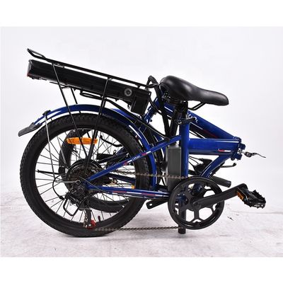 250w Lightweight Electric Folding Bike 18.6mph Pre Assembled