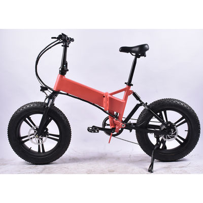 330LBS Support Fat Tire Electric Bike Folding With 10Ah Lithium Battery
