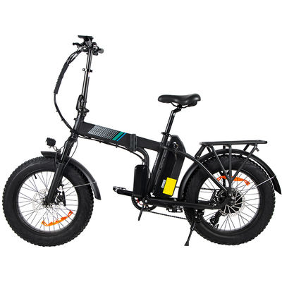 350W Fat Tire Electric Folding Bike With 15.6Ah Lithium Battery