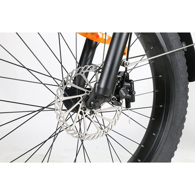 ODM Fat Tire Electric Mountain Bike , Shimano Electric Folding Mountain Bicycle