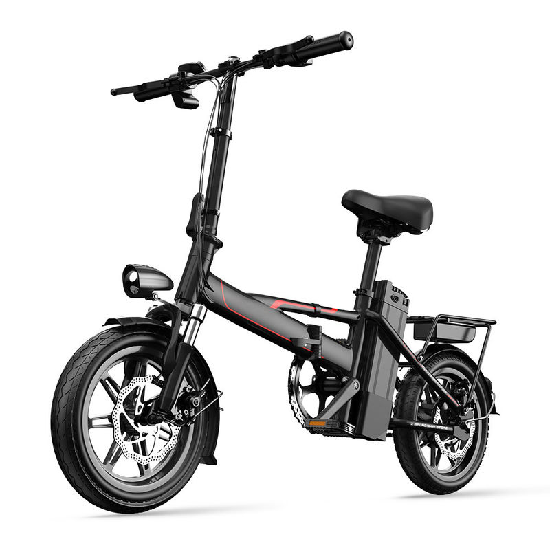 48T Alu Lightweight Electric Folding Bike Collapsible 125kg Max Loading