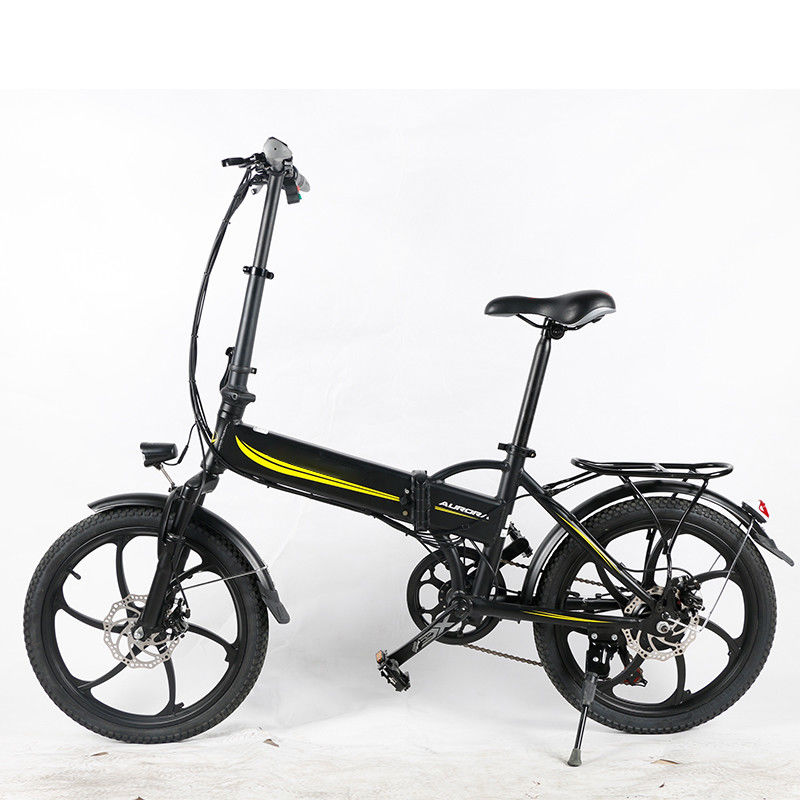 20MPH Light Foldable Electric Bike , 10.4Ah 20 Inch Electric Folding Bike