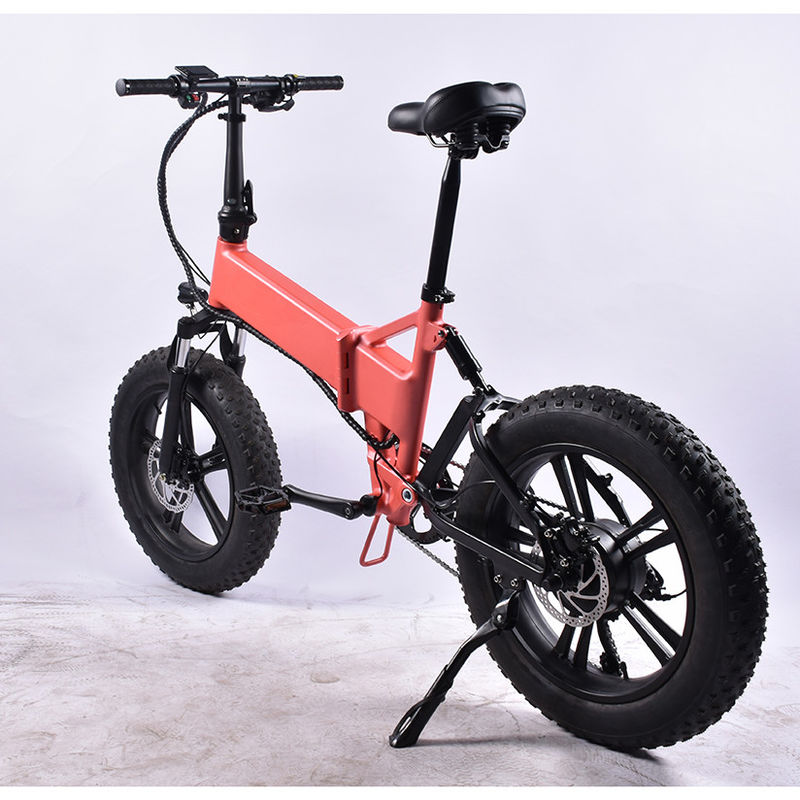 330LBS Support Fat Tire Electric Bike Folding With 10Ah Lithium Battery